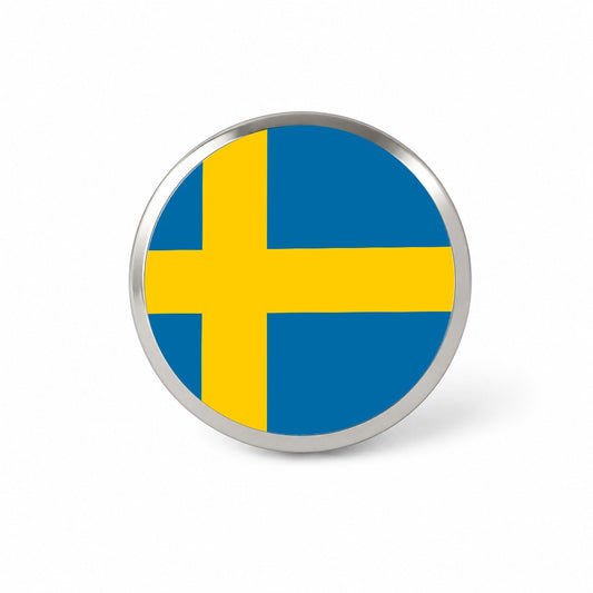 Sweden Country Flag Novelty Hat Backpack Lapel Pin