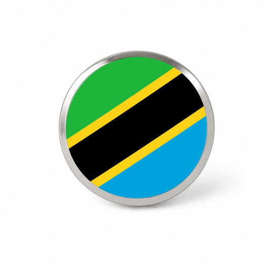 Tanzania, United Republic of Country Flag Novelty Hat Backpack Lapel Pin