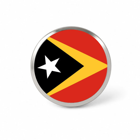 Timor-Leste Country Flag Novelty Hat Backpack Lapel Pin