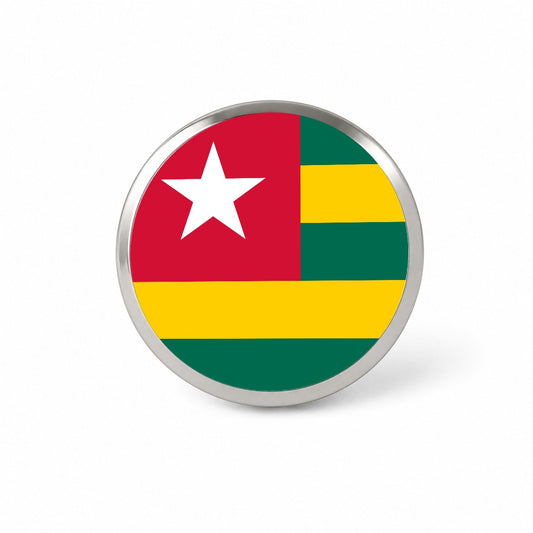 Togo Country Flag Novelty Hat Backpack Lapel Pin