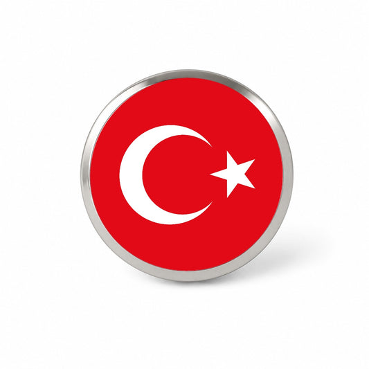 Turkey Country Flag Novelty Hat Backpack Lapel Pin