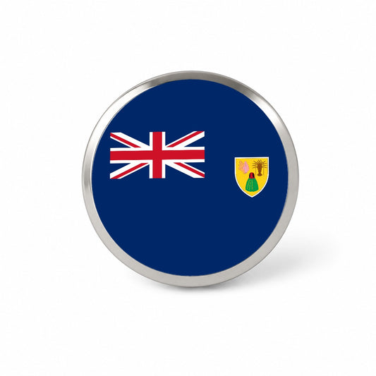 Turks and Caicos Islands Country Flag Novelty Hat Backpack Lapel Pin