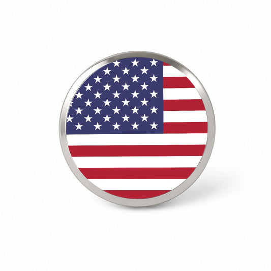 United States of America Country Flag Novelty Hat Backpack Lapel Pin