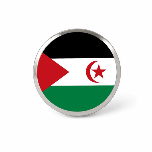 Western Sahara Country Flag Novelty Hat Backpack Lapel Pin