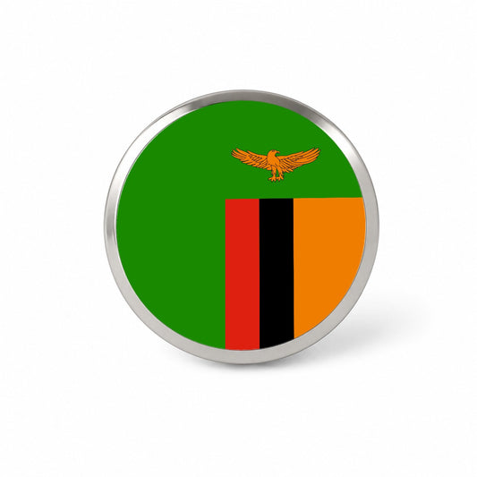 Zambia Country Flag Novelty Hat Backpack Lapel Pin