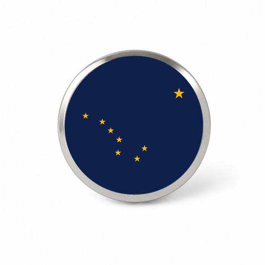 Alaska AK State Flag Novelty Hat Backpack Lapel Pin