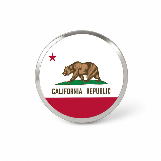 California CA State Flag Novelty Hat Backpack Lapel Pin