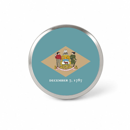 Delaware DE State Flag Novelty Hat Backpack Lapel Pin