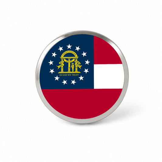 Georgia GA State Flag Novelty Hat Backpack Lapel Pin