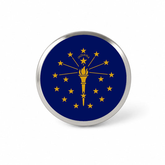Indiana IN State Flag Novelty Hat Backpack Lapel Pin