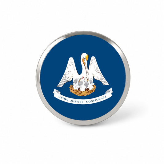 Louisiana LA State Flag Novelty Hat Backpack Lapel Pin