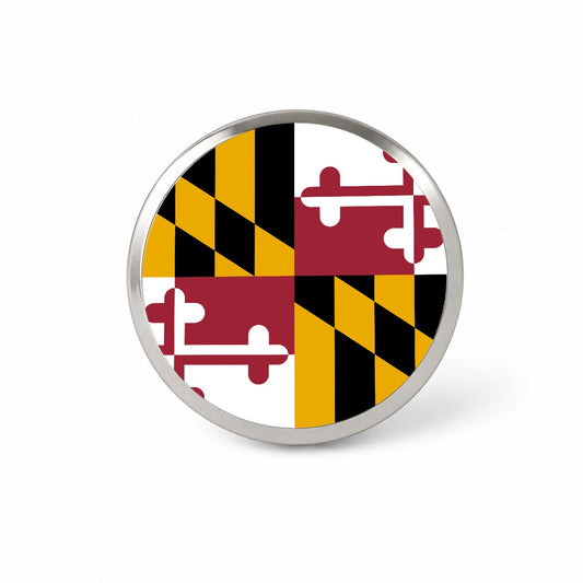 Maryland MD State Flag Novelty Hat Backpack Lapel Pin