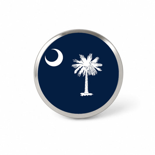 South Carolina SC State Flag Novelty Hat Backpack Lapel Pin