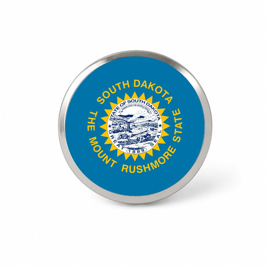 South Dakota SD State Flag Novelty Hat Backpack Lapel Pin