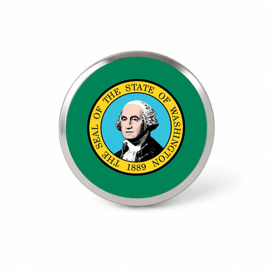 Washington WA State Flag Novelty Hat Backpack Lapel Pin