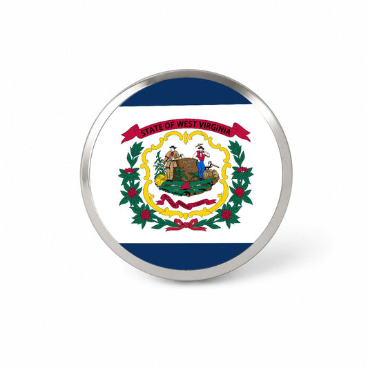 West Virginia WV State Flag Novelty Hat Backpack Lapel Pin