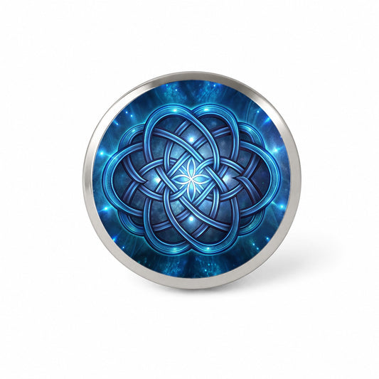 Blue Celtic Knot Eternity Love Novelty Hat Backpack Lapel Pin