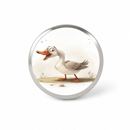 Funny Silly Goose Novelty Hat Backpack Lapel Pin