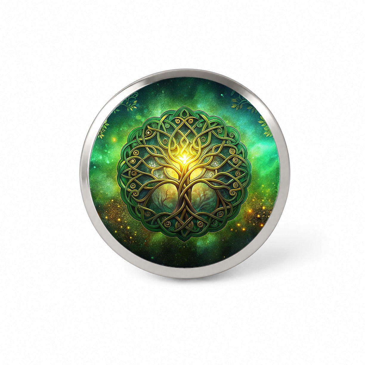 Irish Celtic Elegant Tree Of Life Novelty Hat Backpack Lapel Pin