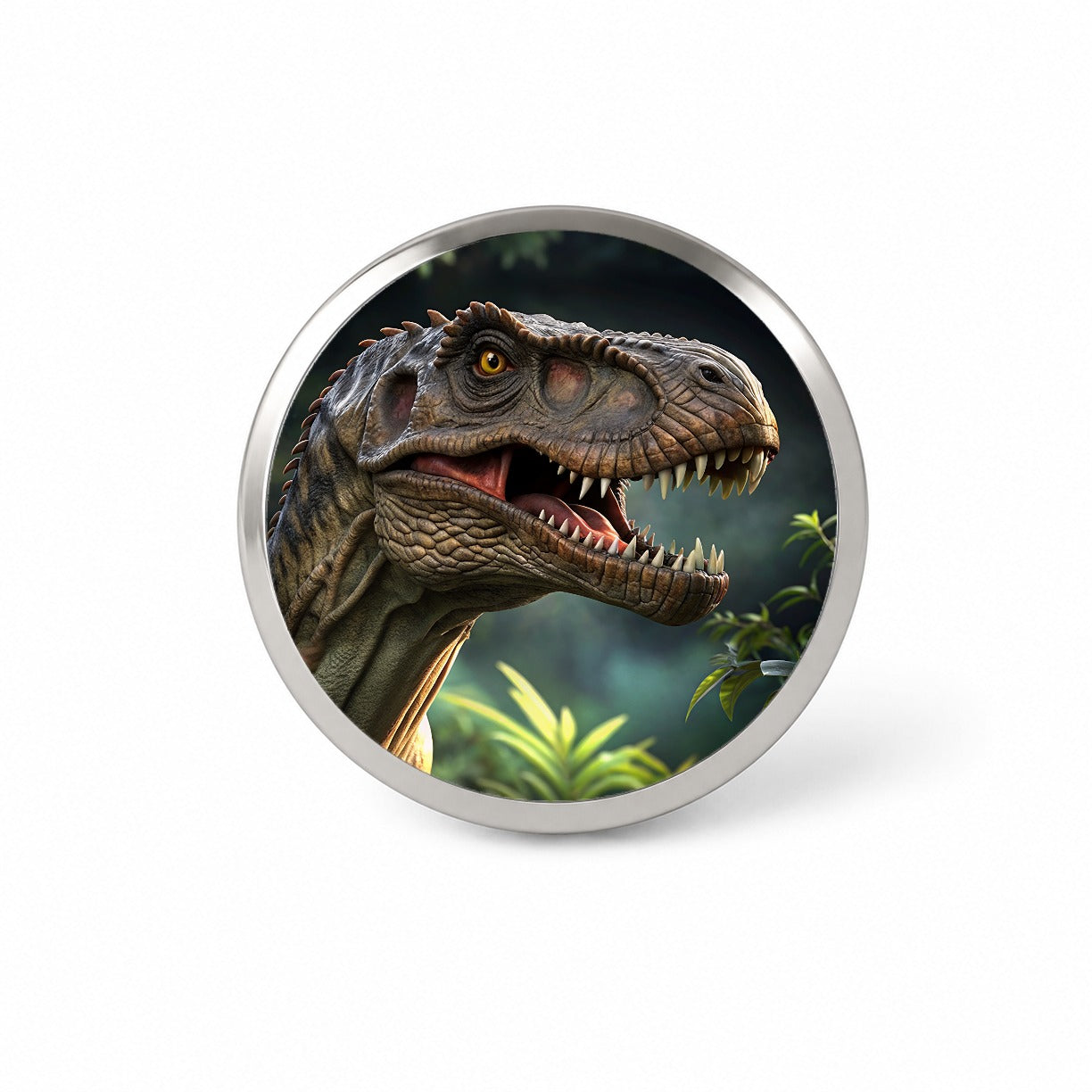 Tyrannosaurus T-Rex Dinosaur Head Novelty Hat Backpack Lapel Pin