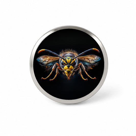 Angry Wasp Watercolor Novelty Hat Backpack Lapel Pin