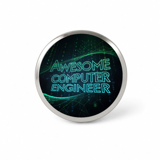 Awesome Computer Engineer Inspirational Novelty Hat Backpack Lapel Pin