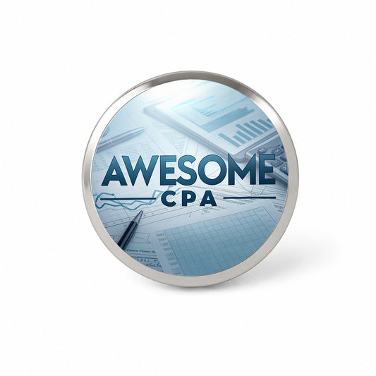 Awesome CPA Inspirational Novelty Hat Backpack Lapel Pin