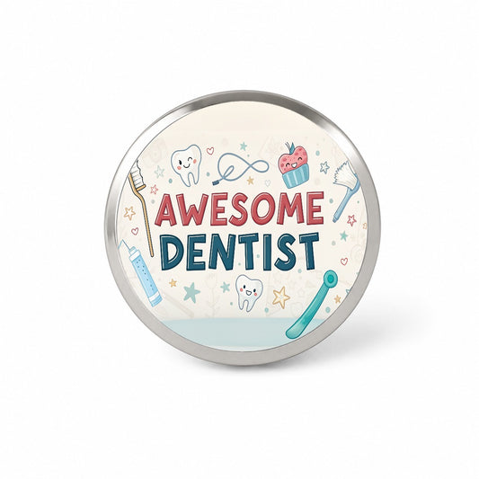 Awesome Dentist Inspirational Novelty Hat Backpack Lapel Pin