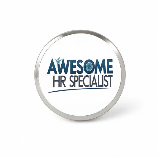 Awesome HR Specialist Human Resources Inspirational Novelty Hat Backpack Lapel Pin
