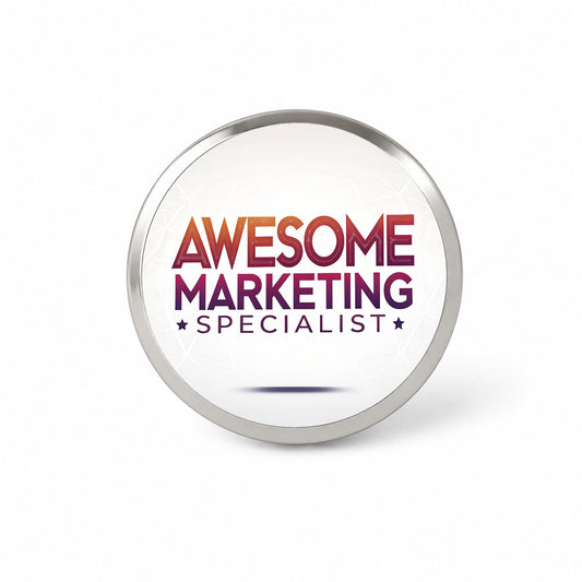Awesome Marketing Specialist Inspirational Novelty Hat Backpack Lapel Pin