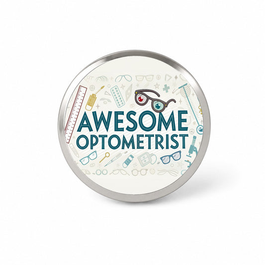 Awesome Optometrist Optical Inspirational Novelty Hat Backpack Lapel Pin