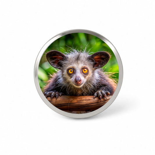 Aye Aye Long Fingered Lemur Novelty Hat Backpack Lapel Pin