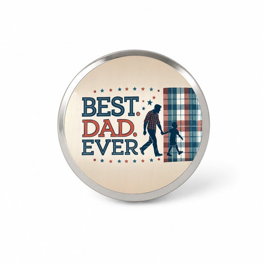 Best Dad Ever Father's Day Novelty Hat Backpack Lapel Pin