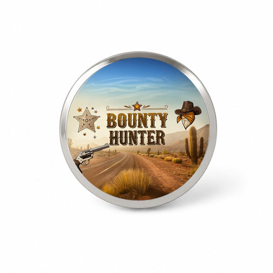 Bounty Hunter Western Cowboy Novelty Hat Backpack Lapel Pin