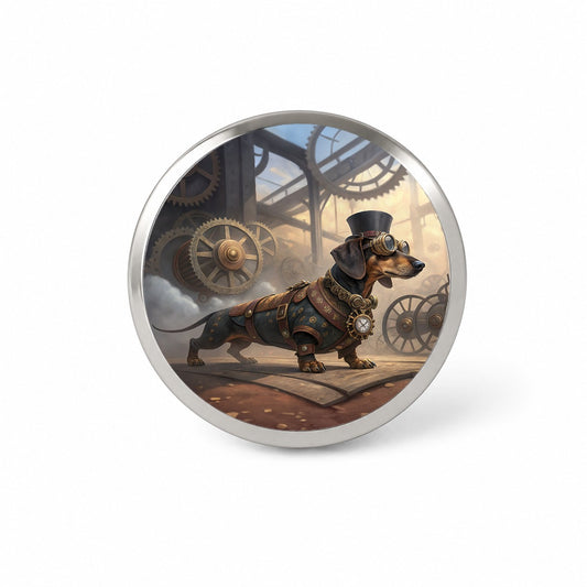 Dachshund Wiener Dog Steampunk Novelty Hat Backpack Lapel Pin