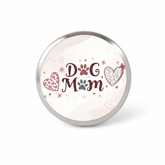 Dog Mom Cute Hearts Novelty Hat Backpack Lapel Pin