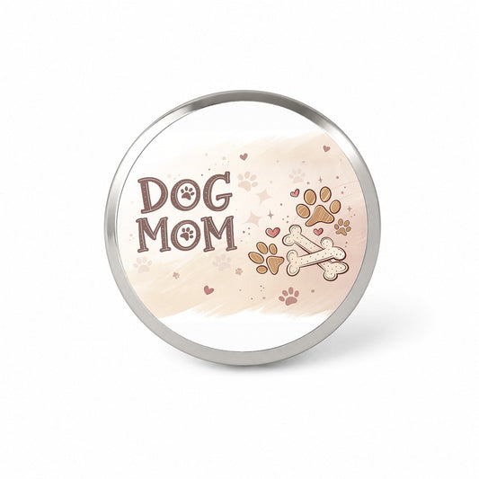 Dog Mom Paw Prints Treats Novelty Hat Backpack Lapel Pin