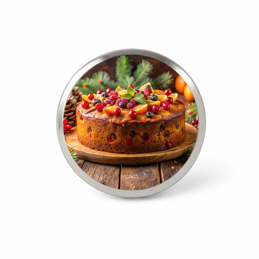 Holiday Fruitcake Fruit Cake Dessert Novelty Hat Backpack Lapel Pin