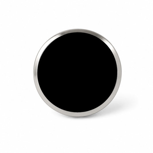 It's Just a Solid Black Color Novelty Hat Backpack Lapel Pin