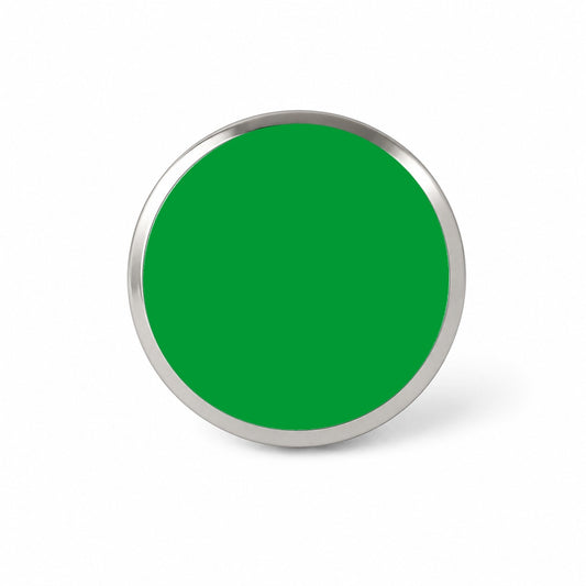 It's Just a Solid Green Color Novelty Hat Backpack Lapel Pin