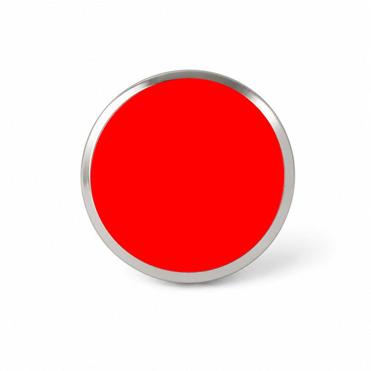 It's Just a Solid Red Color Novelty Hat Backpack Lapel Pin