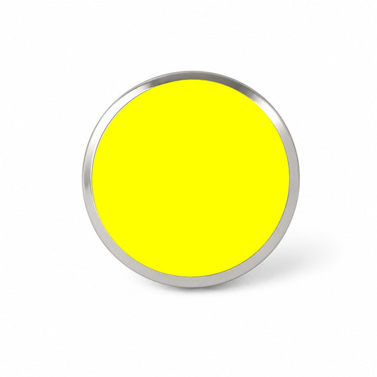 It's Just a Solid Yellow Color Novelty Hat Backpack Lapel Pin
