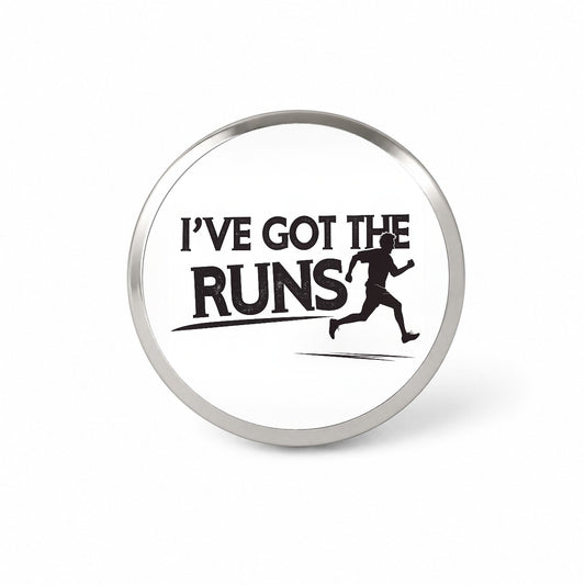 I've Got The Runs Funny Running Jogging Novelty Hat Backpack Lapel Pin