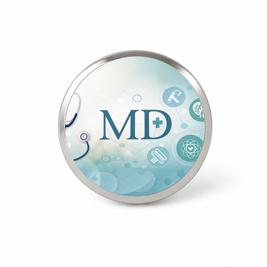 MD Doctor Medical Novelty Hat Backpack Lapel Pin