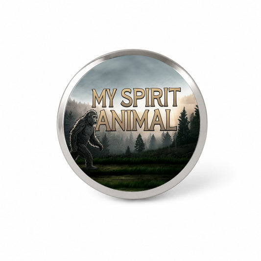 My Spirit Animal Bigfoot Funny Fantasy Novelty Hat Backpack Lapel Pin