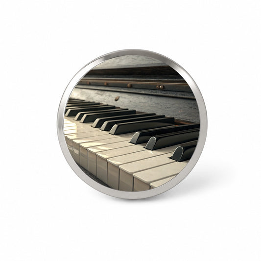 Piano Keys Close-up Novelty Hat Backpack Lapel Pin