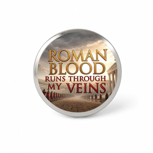 Roman Blood Runs Through My Veins Italian Legions Novelty Hat Backpack Lapel Pin