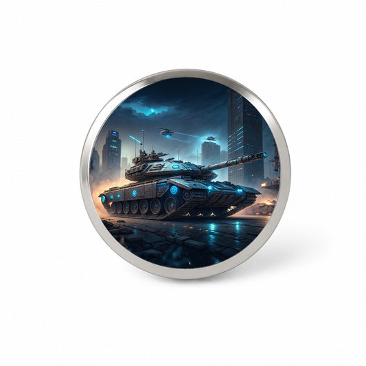 Sci-Fi Tank Urban Warfare Novelty Hat Backpack Lapel Pin