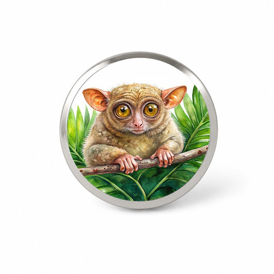 Tarsier Watercolor Novelty Hat Backpack Lapel Pin
