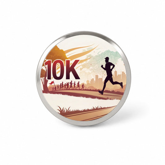 10k Marathon Running Jogging Novelty Hat Backpack Lapel Pin